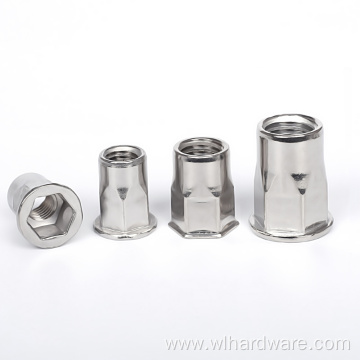 Riveted Nuts A2 A4 Hex Blind Rivet Nuts